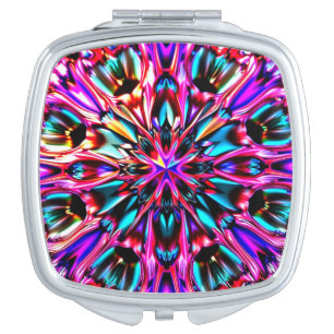 Colorful Pretty Kaleidoscope Image Compact Mirror