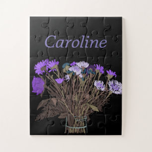 Colorful Pretty Spring Flower Bouquet For Her Jigsaw Puzzle