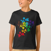 Colorful Pride Heart Rainbow Heartbeat lgbt
