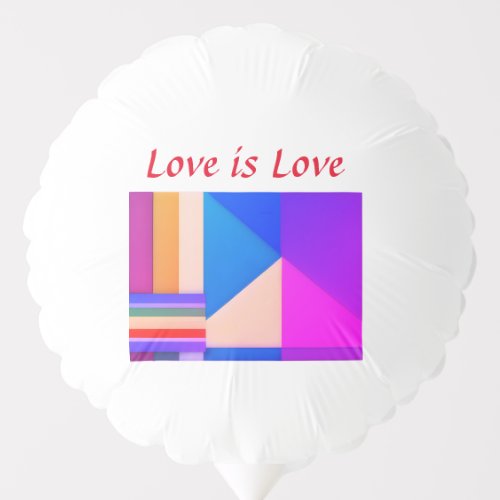 Colorful pride month gay LGBTQ love add name  text Balloon