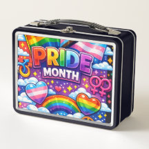 Colorful Pride Month Rainbow and Unicorn Art 