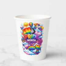 Colorful Pride Month Rainbow and Unicorn Art 