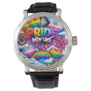 Colorful Pride Month Rainbow and Unicorn Art  Watch