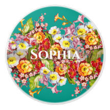 Colorful Primroses Cute Floral Spring Personalized
