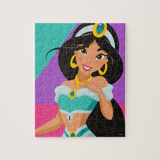 Colorful Princess Jasmine Closeup Jigsaw Puzzle (Vertical)