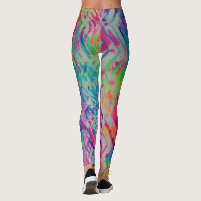 Colorful Print Leggings (Back)