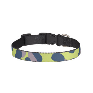 Colorful Printed Green and Grey Pet Collar