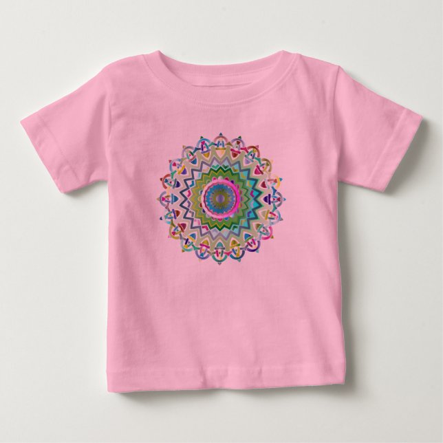 Colorful Prismatic Celtic Knots Baby T-Shirt (Front)