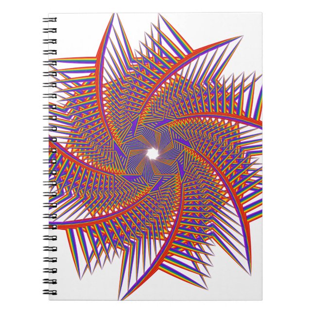 colorful prismatic chromatic notebook (Front)