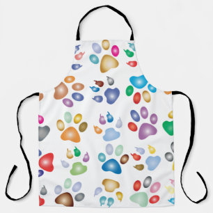 Colorful prismatic rainbow animal apron