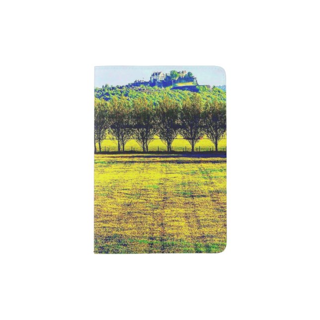 Colorful Private Prairie Passport Book Holder (Front)