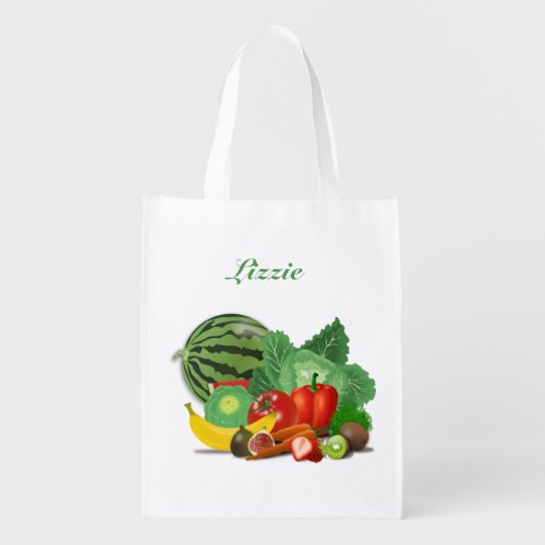 Colorful Produce Grocery Bag