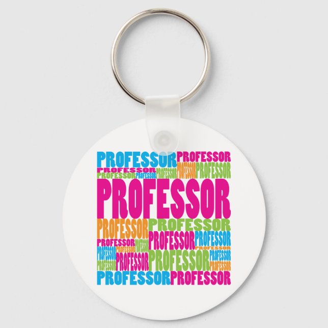 Colorful Professor Keychain (Front)