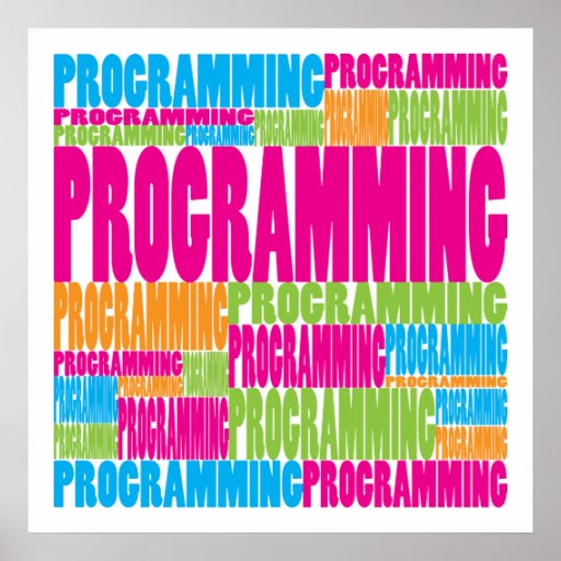 Colorful Programming Poster | Zazzle