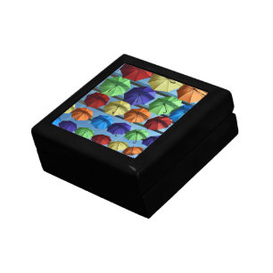 Colorful Protection Wooden Jewelry Keepsake Box