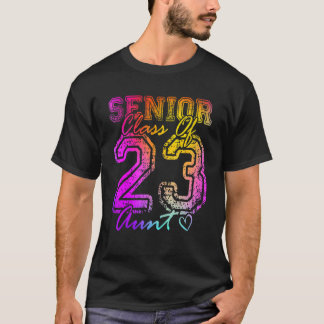 Colorful Proud Aunt Cute Heart Graduate Senior 202 T-Shirt