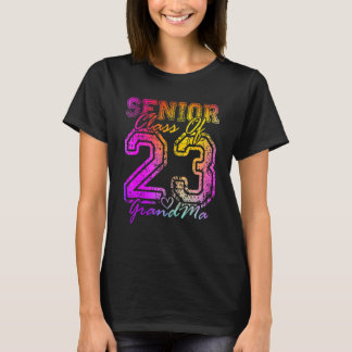 Colorful Proud GrandMa Cute Heart Graduate Senior T-Shirt