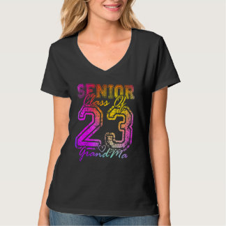 Colorful Proud GrandMa Cute Heart Graduate Senior T-Shirt