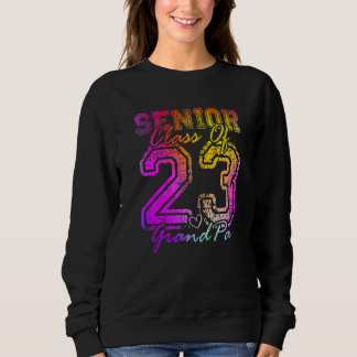 Colorful Proud GrandPa Cute Heart Graduate Senior Sweatshirt