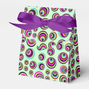 Colorful Psych Spots + your background & idea Favor Boxes