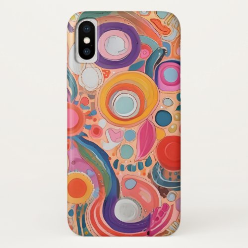 Colorful psychadelic phone case 