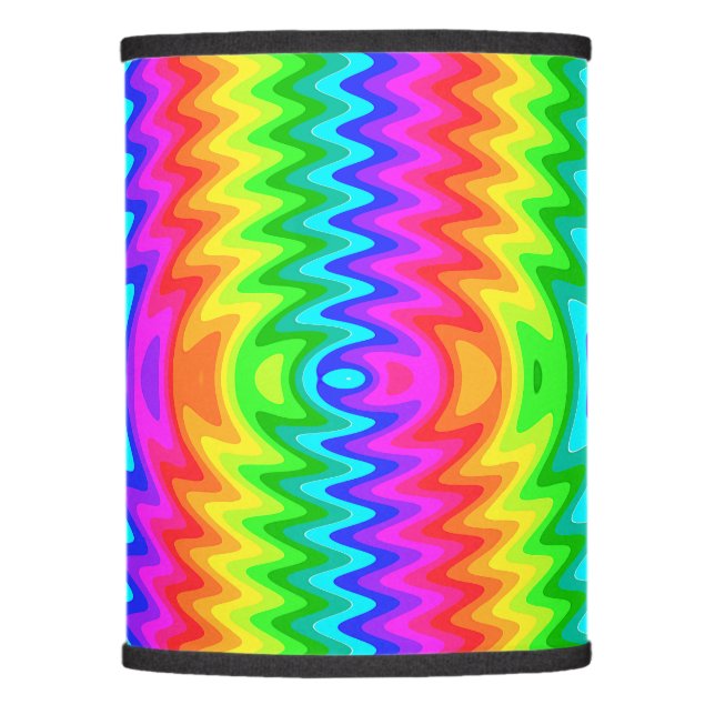 Colorful Psychedelic Art Design Lamp Shade (Front)