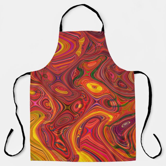 Colorful psychedelic background made of interweavi apron (Front)