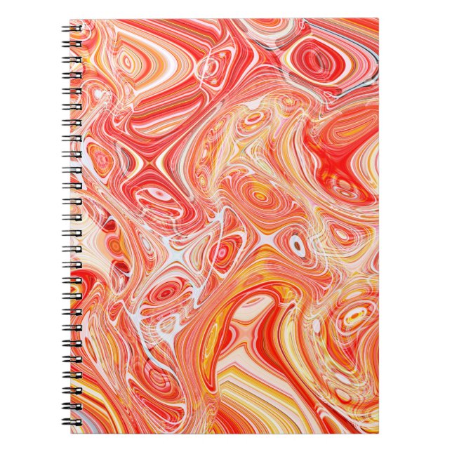 Colorful psychedelic background made of interweavi notebook (Front)