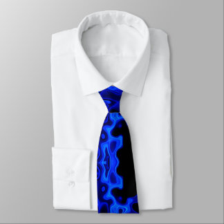 Colorful psychedelic Blue Tie