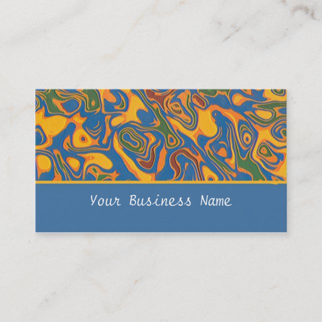 Colorful Psychedelic  Business Card (Front)