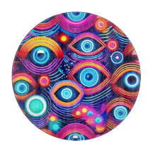 Colorful Psychedelic Eye Pattern