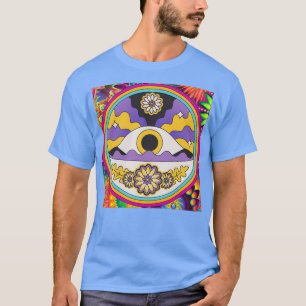 Colorful Psychedelic Eye With Flowers T-Shirt