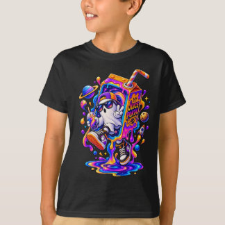Colorful Psychedelic Fantasy Creature Neon Art T-Shirt