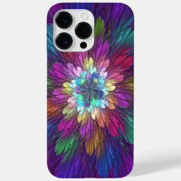Colorful Psychedelic Flower Abstract Fractal Art Case-Mate iPhone 14 Pro Max Case