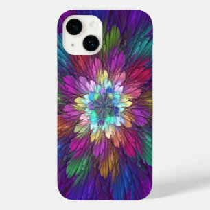 Colorful Psychedelic Flower Abstract Fractal Art Case-Mate iPhone 14 Case