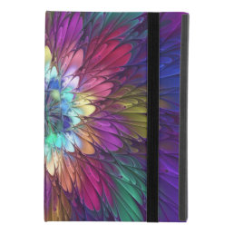Colorful Psychedelic Flower Abstract Fractal Art iPad Mini 4 Case