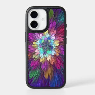 Colorful Psychedelic Flower Abstract Fractal Art iPhone 17 Case