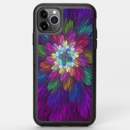 Colorful Psychedelic Flower Abstract Fractal Art OtterBox Symmetry iPhone 11 Pro Max Case