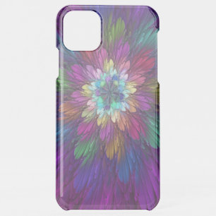 Colorful Psychedelic Flower Abstract Fractal Art iPhone 11 Pro Max Case