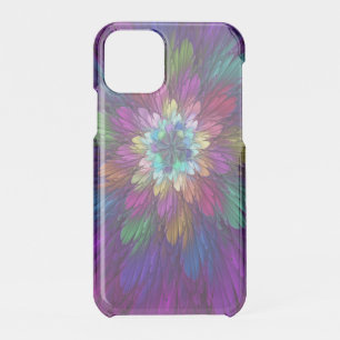 Colorful Psychedelic Flower Abstract Fractal Art iPhone 11 Pro Case