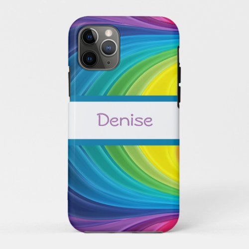 Colorful Psychedelic Funk _ Personalized iPhone 11 Pro Case