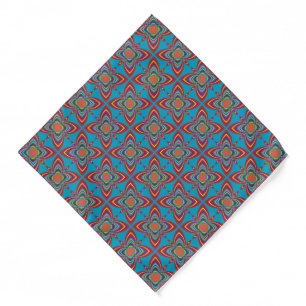 Colorful Psychedelic Geometric Pattern Bandana