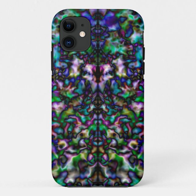 Colorful psychedelic kaleidoscope pattern Case-Mate iPhone case (Back)