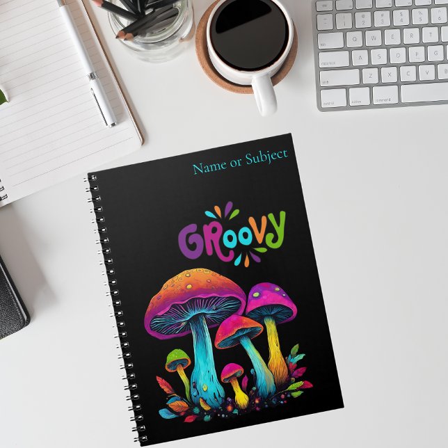 Colorful Psychedelic Mushrooms- Notebook (Colorful Psychedelic Mushrooms- Notebook )