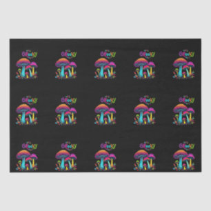 Colorful Psychedelic Mushrooms- Tissue Paper