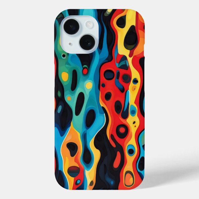 Colorful Psychedelic Pattern Case-Mate iPhone Case (Back)