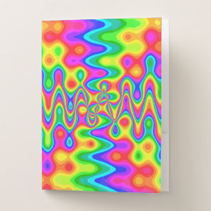 Colorful Psychedelic Pocket Folders