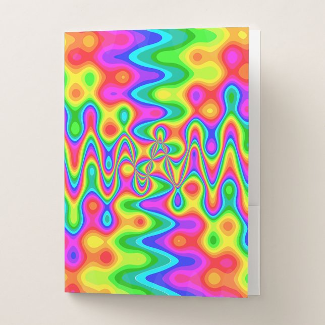 Colorful Psychedelic Pocket Folders (Front)