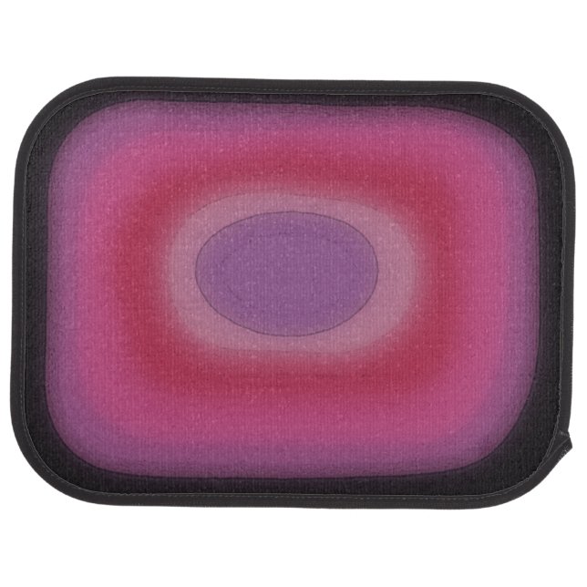 Colorful Psychedelic Purple Car Mat (Rear)