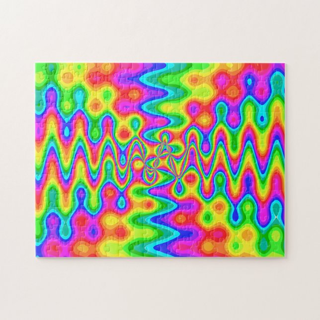 Colorful Psychedelic Puzzle (Horizontal)